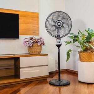 Ventilador Tecnologia Silenciosa e Econômica, 8 Pás e 3 Velocidades, 180W 127V